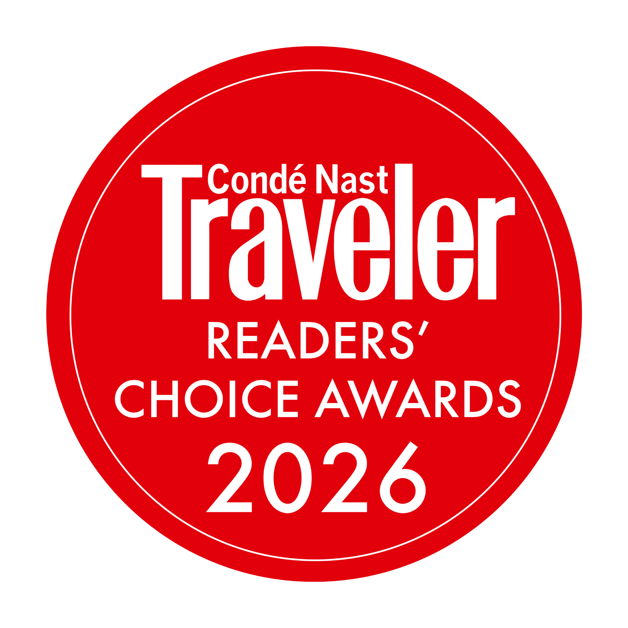 Condé Nast Traveler Readers’ Choice Awards 2026 Logo